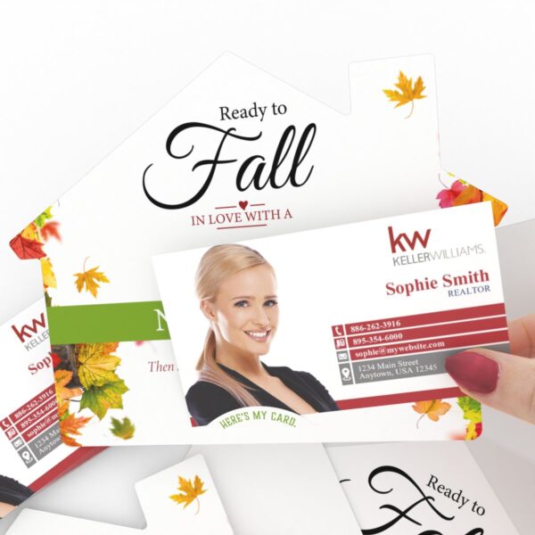 KW House-Shaped Cards (50) “Fall in Love"