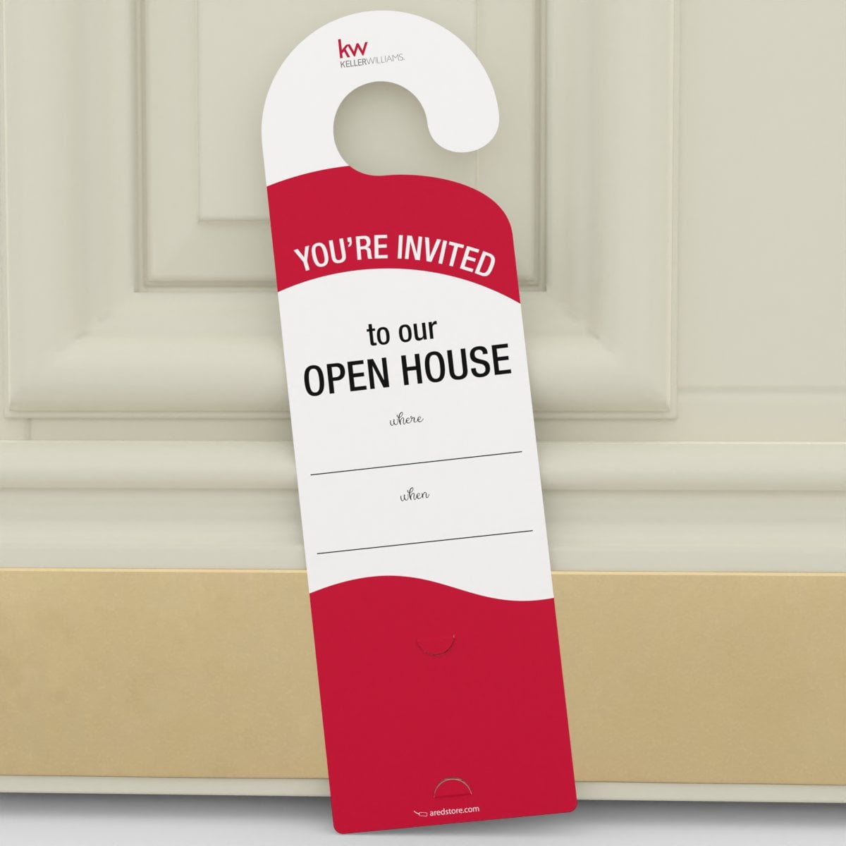 KW Open House You're Invited! Door Hanger (packs of 50, 200, or 1000)