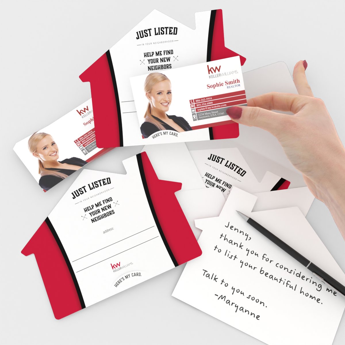 KW House-Shaped Cards (50) Just Listed