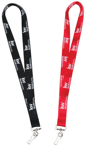 lanyard with Keller Williams logo repeated