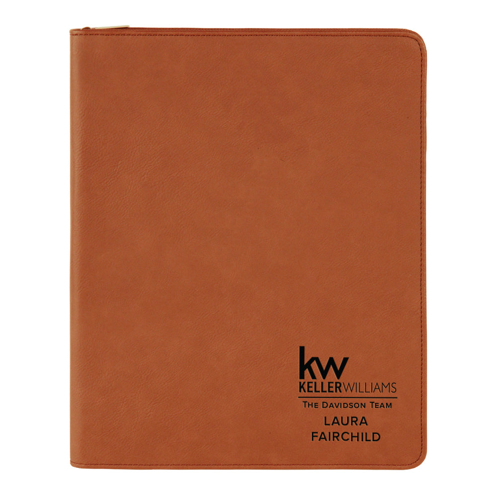 Custom KW Zippered Padfolio