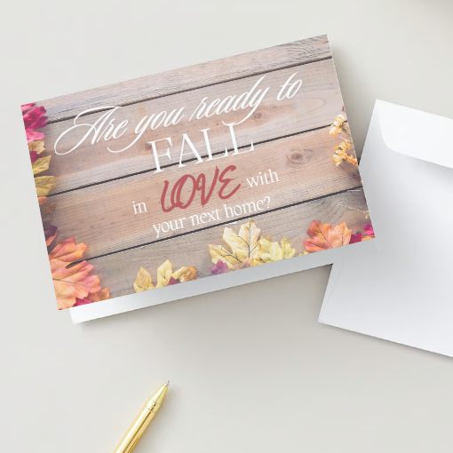 Fall In Love with your New Home (Light) KW Greeting Card (pack of 50)