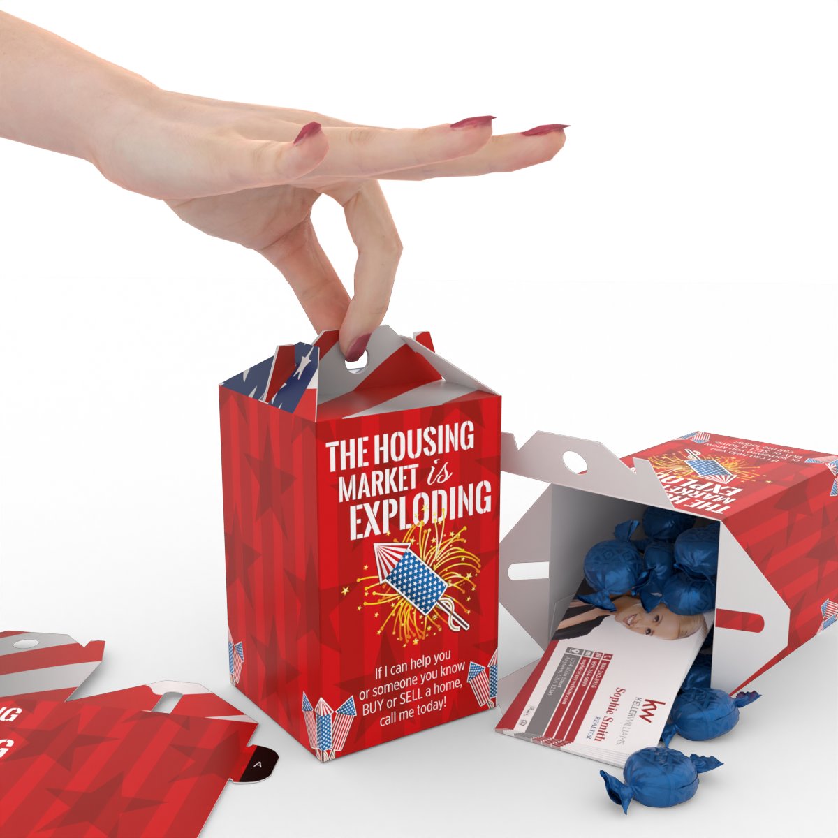 PopBy Treat Boxes “Exploding Market” (pack of 24)