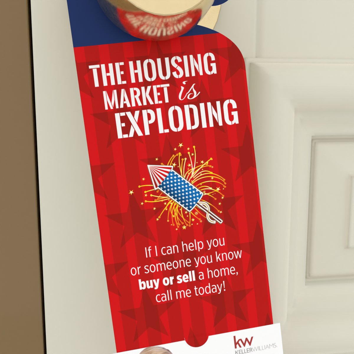 KW Door Hanger "Market Exploding" (packs of 50, 200, or 1000)