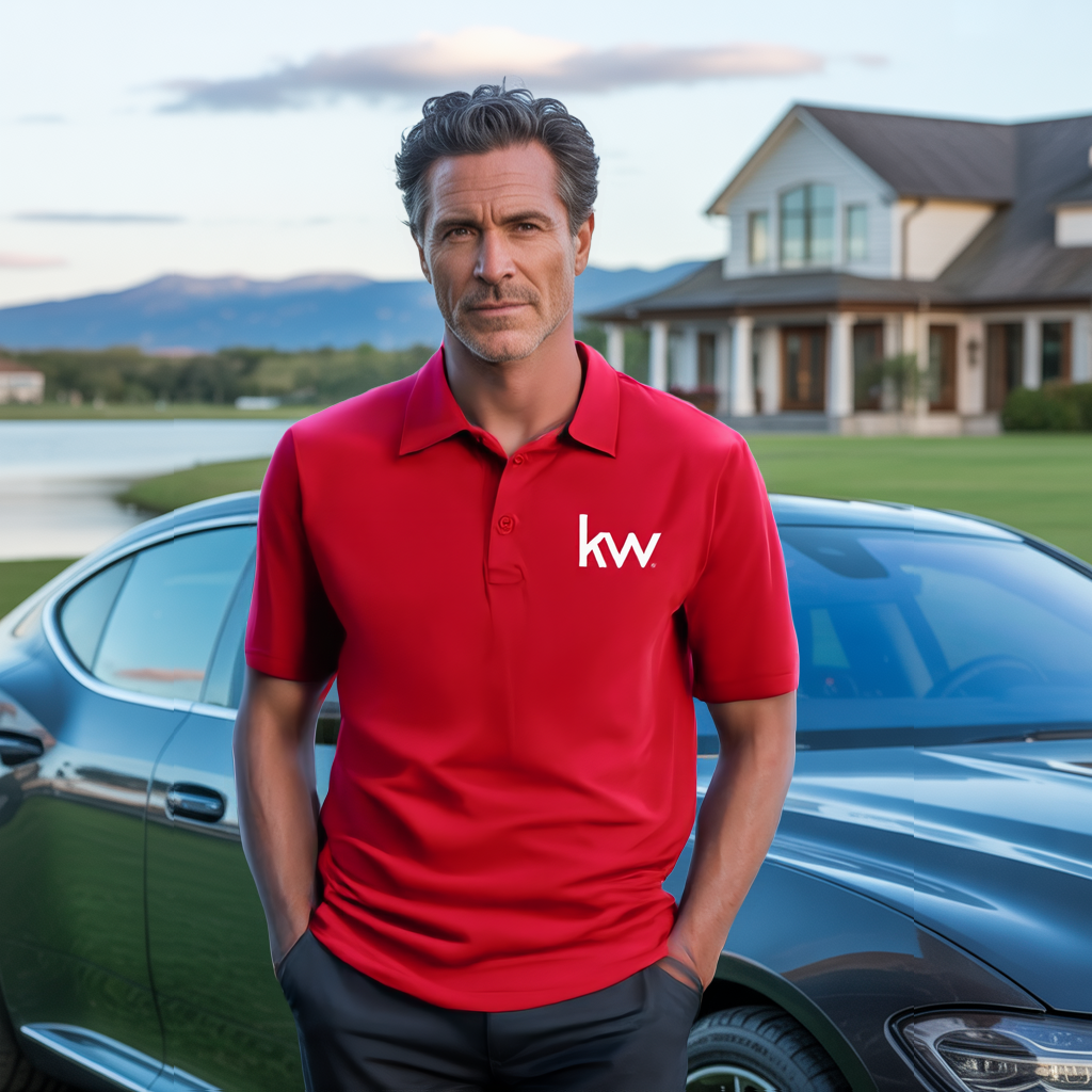 Men's Team 365 Golf Polo with White KW logo
