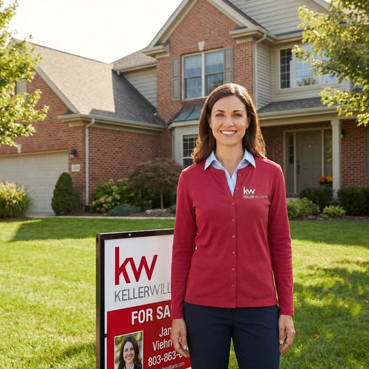 KW Ladies Port Authority® Button-Front Cardigan