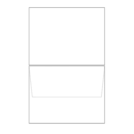 blank white a2 notecard envelopes 