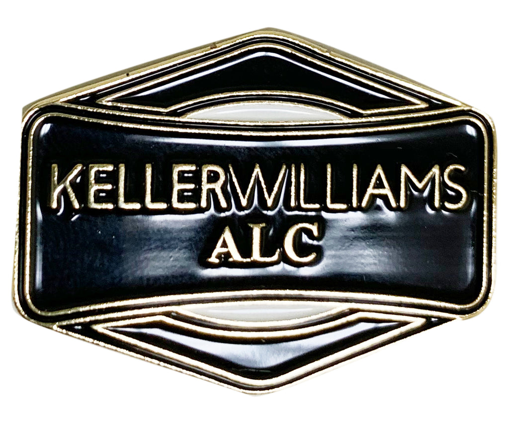black Keller Williams ALC magnetic lapel pin