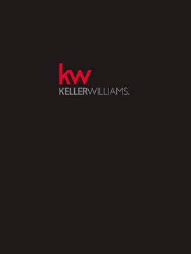 Black folder front with Keller Williams logo in red and white centered 